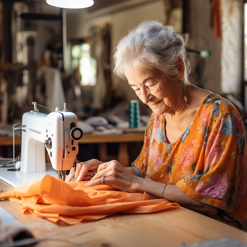 **women using sewing machines in 2023 in France** - Image #3